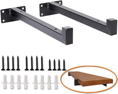 metal strap shelf brackets|heavy duty shelf brackets black.